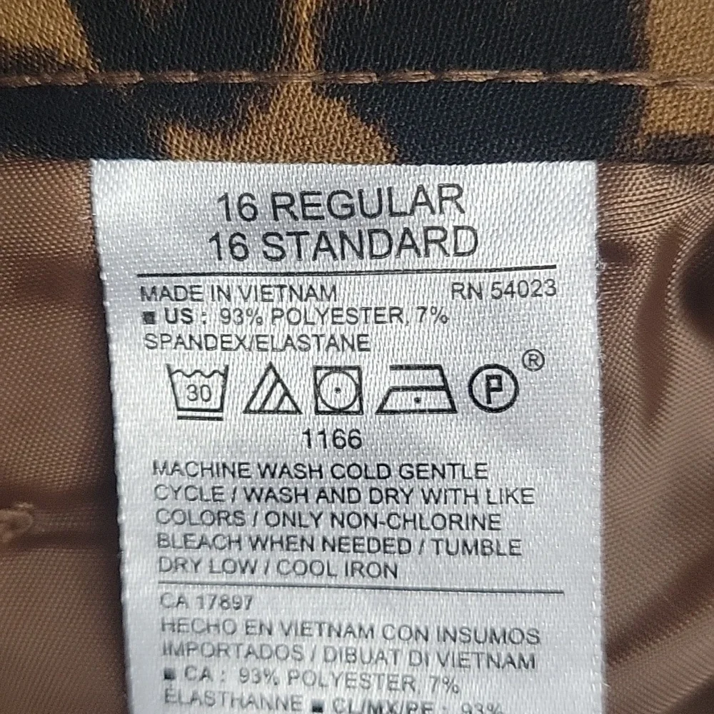 Ladies Animal Print Dress Pants - Picture 5 of 5